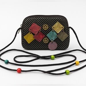 ⚪️ Bohemian handmade beaded mini crossbody wallet
